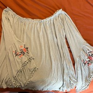 Sage Flowy Blouse: Altar’d State - Size S